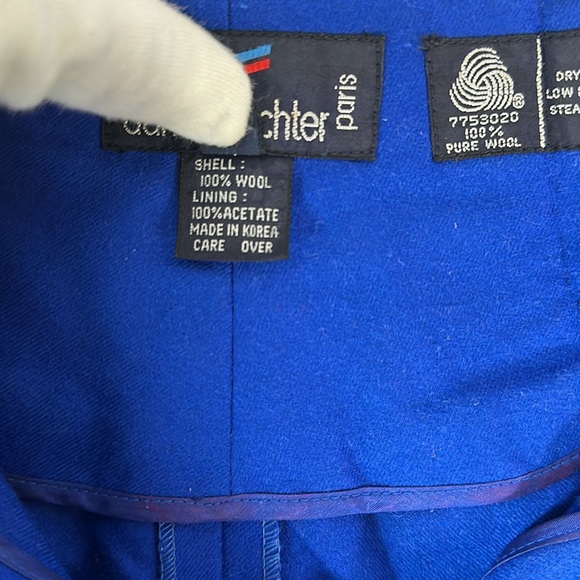 Daniel Hechter Paris Wool Pleats wide legs pants Size 8 - Picture 10 of 17